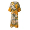 Raishma Women's Orange Sophia Yellow Dress In Multi