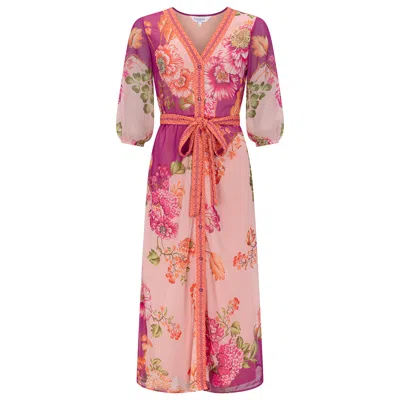 Raishma Women's Pink Margot Dress In Multi