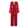 Raishma Women's Red Blake Burgundy Jumpsuit In Red