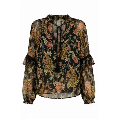 Raishma Women's Renee Black Shirt In Multi