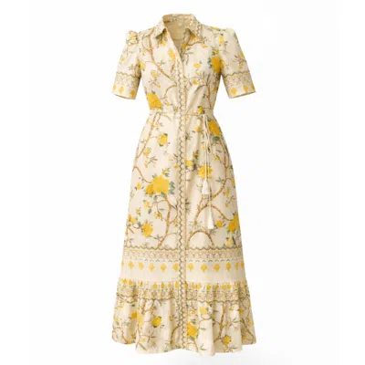 Raishma Women's Yellow Miranda  Dress In Multi