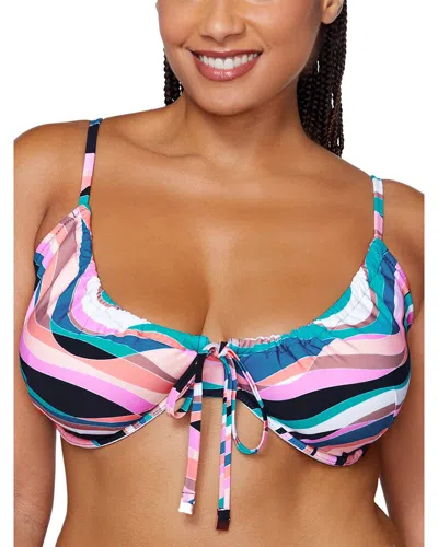 Raisins Curve Trendy Plus Size Collina Bra Bikini Top In Multi