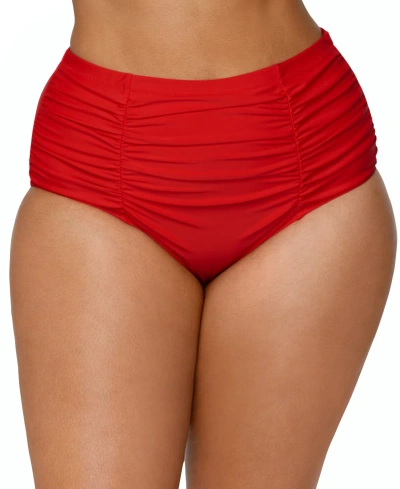 Raisins Curve Plus Size Costa Bikini Bottoms In Red