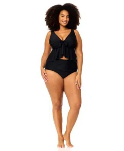 Raisins Curve Plus Size Underwire Topanga Bra Bottoms In Black