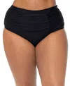 Raisins Curve Plus Size Coco Bikini Bottoms In Black