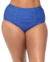 Raisins Curve Trendy Plus Costa Tummy-control Bottoms In Slate