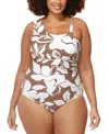 Raisins Curve Trendy Plus Size Asha One Piece Swimsuit