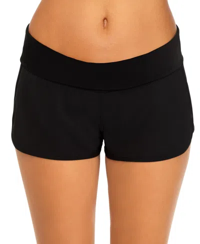 Raisins Juniors Aloha Pull-on Swim Boardshorts In Black