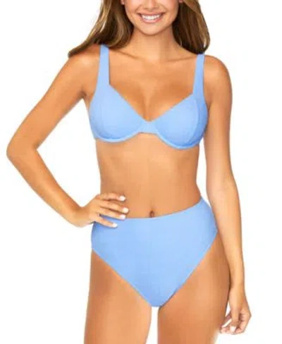 Raisins Juniors Full Moon Bikini Top Bottoms In Blue,white
