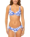 Raisins Juniors Full Moon Underwire Bikini Top Luna Bottoms In Blue