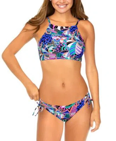 Raisins Juniors Kaori Highneck Bottoms In Black Multi