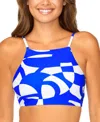 Raisins Juniors Kaori Printed Tankini Top Tied Bottoms In Blue
