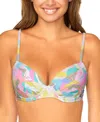Raisins Juniors Moonshadow Bikini Top Swim Shorts In Multi