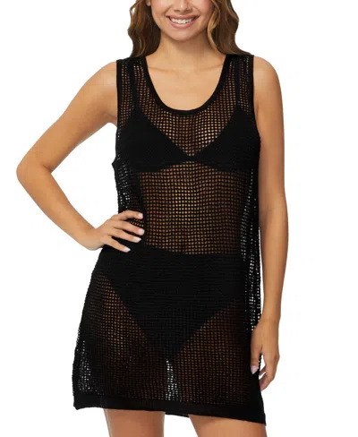 RAISINS JUNIORS' NEWPORT OPEN KNIT SCOOP-NECK COVER-UP