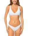 Raisins Juniors Pisces Bikini Top Oahu Bottoms In White