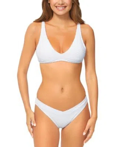 Raisins Juniors Pisces Bikini Top Oahu Bottoms In White