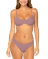 Raisins Juniors Solid Underwire Bikini Top Bottoms In Mauve