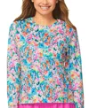 Raisins Juniors Summer Time Rash Guard Laguna Shorts In Multi