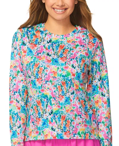 Raisins Juniors' Summer Time Rash Guard In Multi