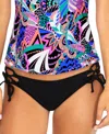 Raisins Juniors' Sweet Side Tied Bikini Bottoms In Black