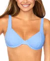Raisins Juniors' Tie-back Bikini Top In Blue,white