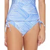 Raisins Juniors Womens Printed Side Tie Swim Bottom Separates In Blue