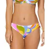 Raisins Juniors Womens Printed Side Tie Swim Bottom Separates In Multi