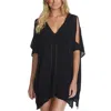Raisins Juniors Womens Summer Shirt Cover-up In Blue