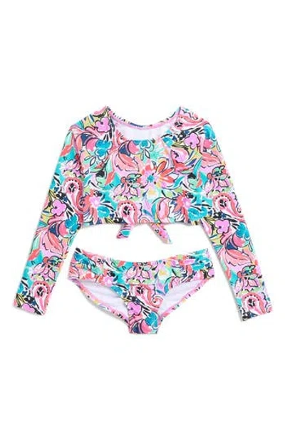 Raisins Kids' Paisley Mailee 2-piece Bikini In Pink Multi