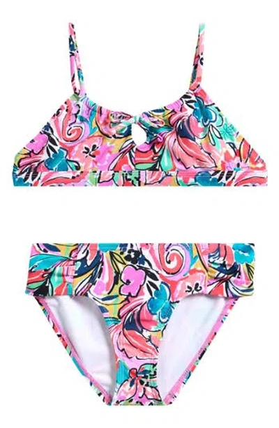 Raisins Kids' Two-piece Soul Girl Swim Set In Multi