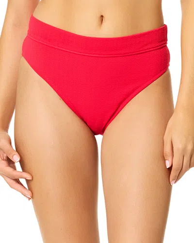 Raisins Magnolia Bikini Bottom In Hibiscus (red)