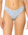Raisins Oahu Bikini Bottom In Bahia Blue (slat)