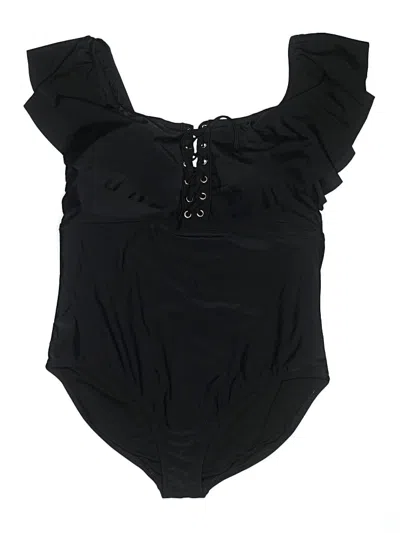 Pre-owned Raisins One Piece Swimsuit In Black