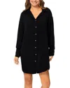 Raisins Playa Button Up In Black