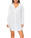 Raisins Playa Button Up In White