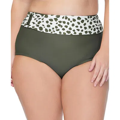 Raisins Plus Womens Printed Tummy Tinner Swim Bottom Separates In Multi