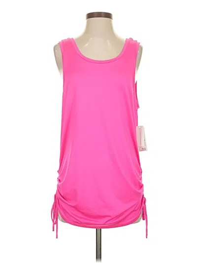 Raisins Sleeveless Top Pink Scoop Neck Tops