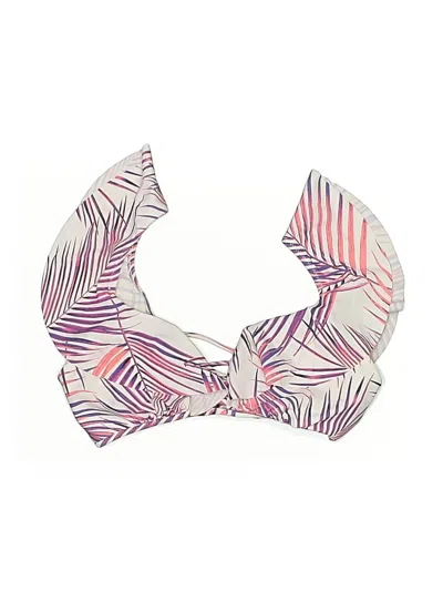 Pre-owned Raisins Swimsuit Top Pink Print Pattern Swimwear