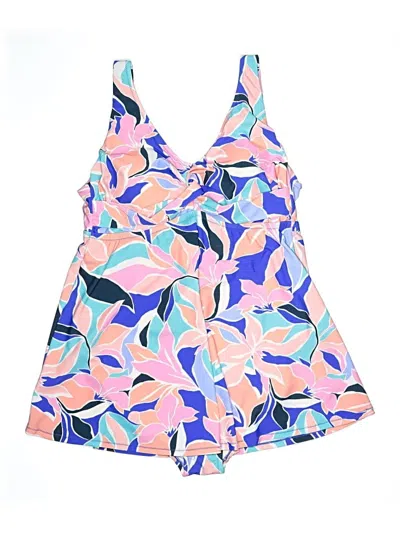 Pre-owned Raisins Swimsuit Top Pink Print Pattern Swimwear