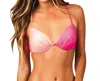 Raisins Underwire Push Up Bikini Top In Santa Cruz Pink In Pink