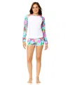 Raisins Back Zip Rashguard In Multi