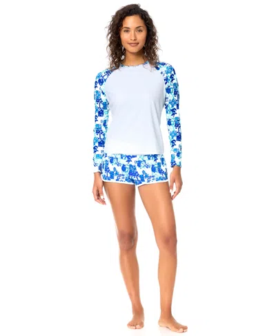 Raisins Women's Back-zip Long-sleeve Rashguard In Multi