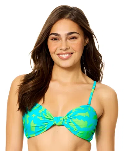 Raisins Women's Biscayne Bandeau Neck Swim Bikini Top In Multi