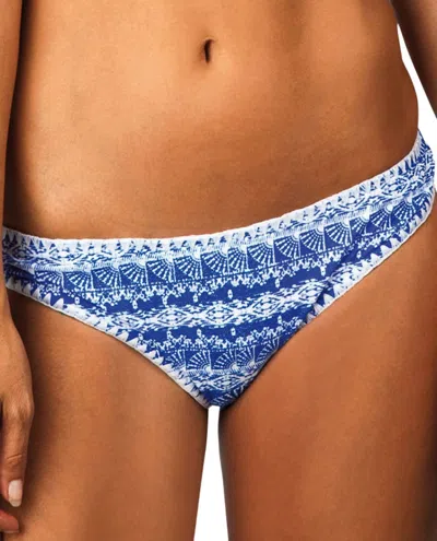 Raisins Women's Brazilian Bikini Bottom In Tahiti Tide In Blue