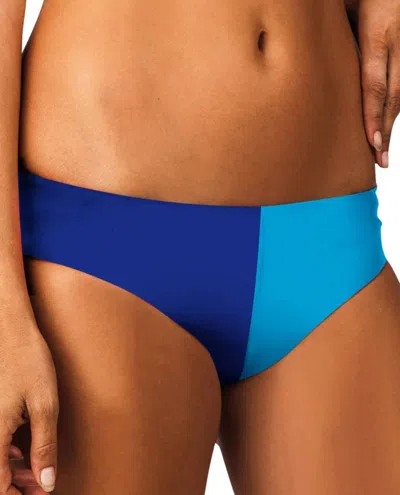 Raisins Women's Cheeky Hipster Bikini Bottom In Santa Cruz Blue In Multi