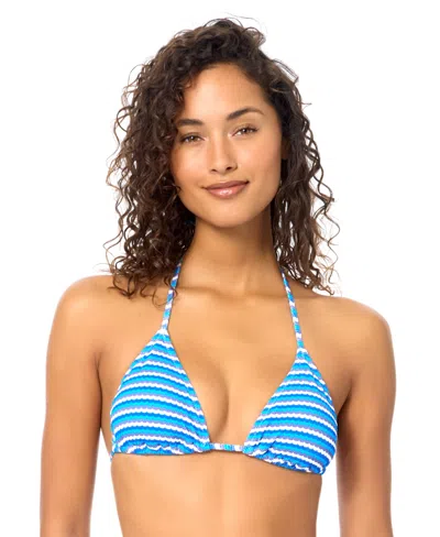 Raisins Women's Chloe Stripe V-neck Swim Bikini Top In Multi