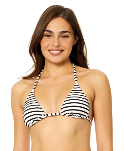 Raisins Women's Chloe V-neck Bikini Top In Black