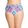 Raisins Women's Curve High Waist Bikini Bottom - Plus In Stolen Heart In Multi