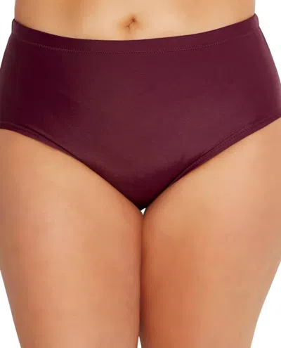 Raisins Women's Curve Mid Rise Swim Brief - Plus In St Vincent In Multi