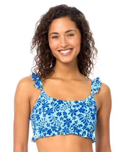 Raisins Women's Lily Scoop Neck Printed Swim Bikini Top In Multi